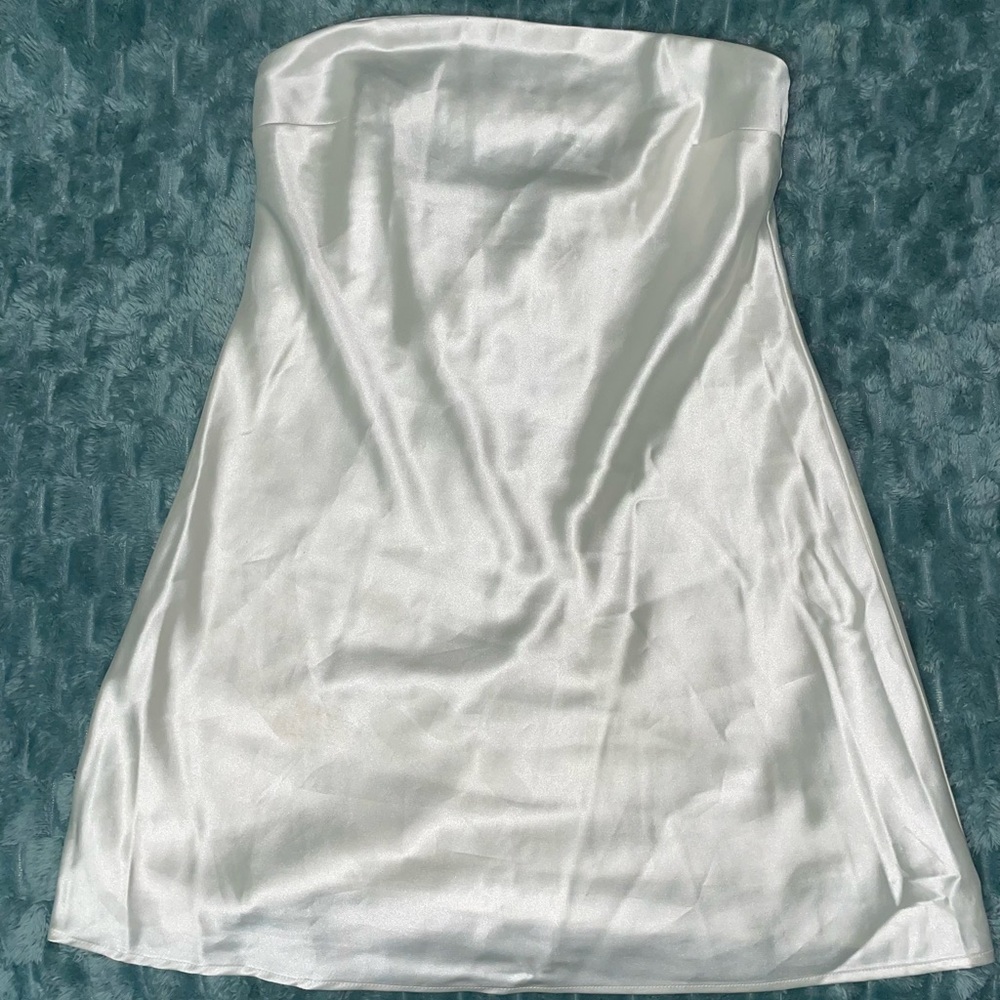 Wild fable satin white dress